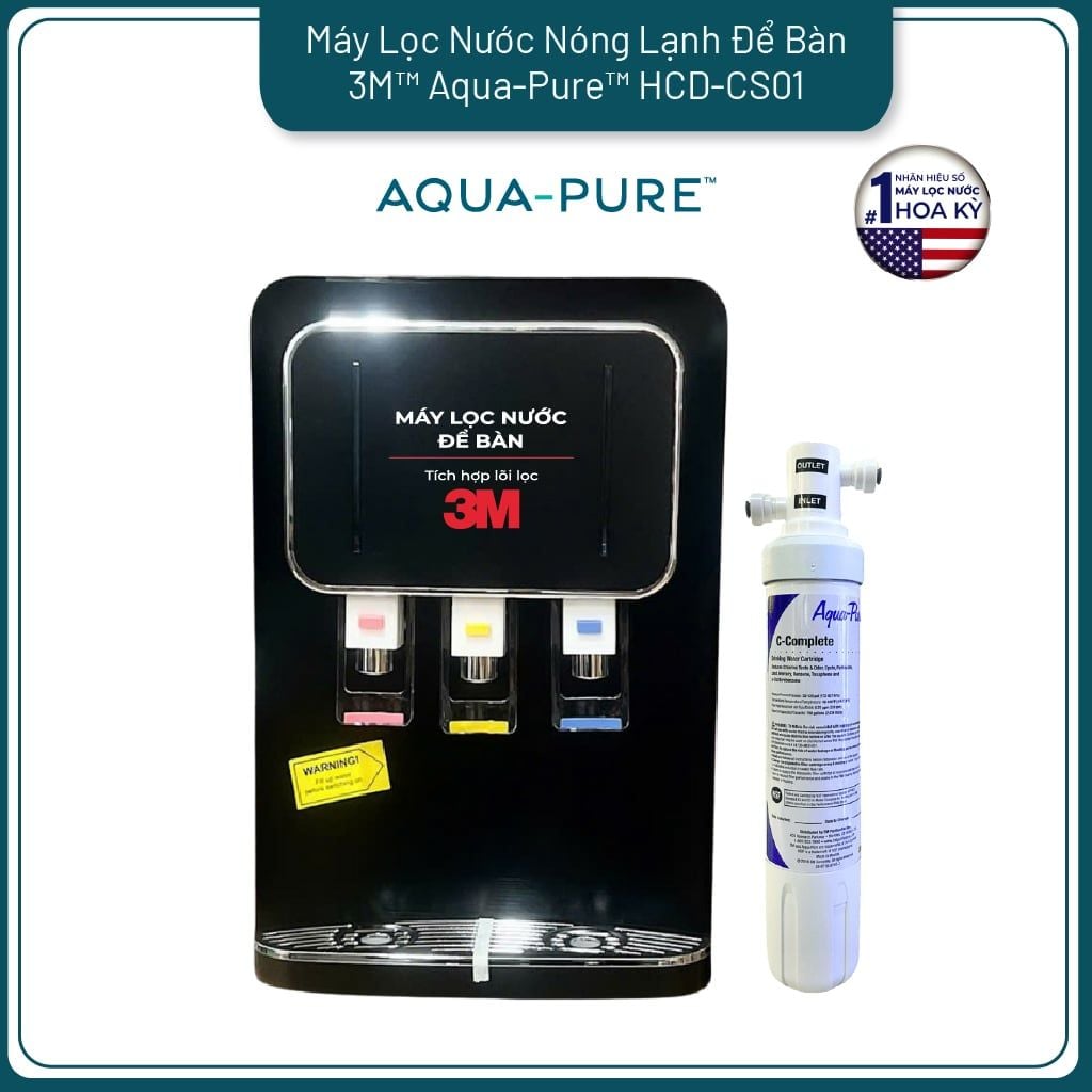  Máy Lọc Nước Nóng Lạnh Để Bàn 3M™ Aqua-Pure™ HCD-CS01 