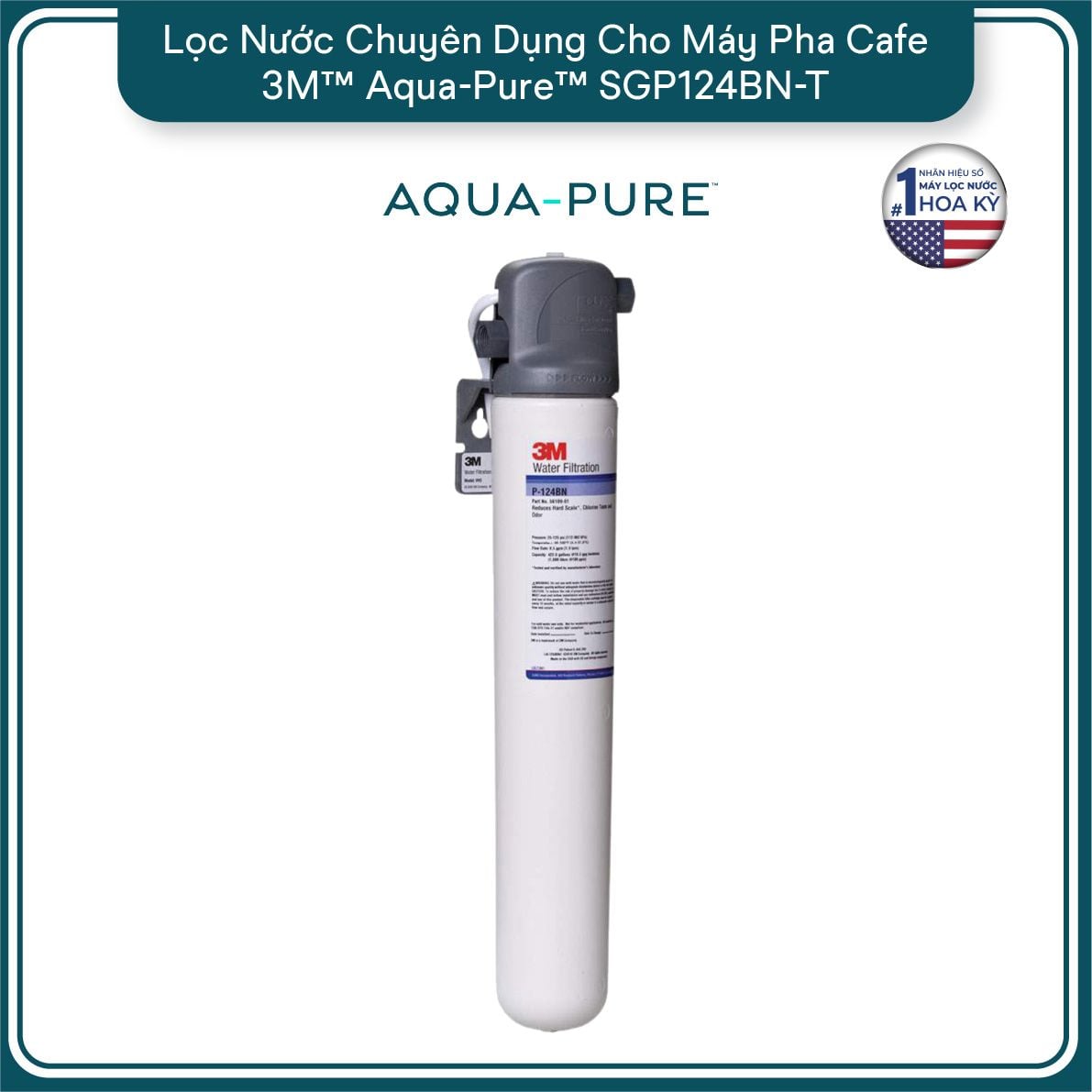  Máy Lọc Nước Chuyên Dụng Cho Máy Pha Cà Phê 3M™ Aqua-Pure™ SGP124BN-T 