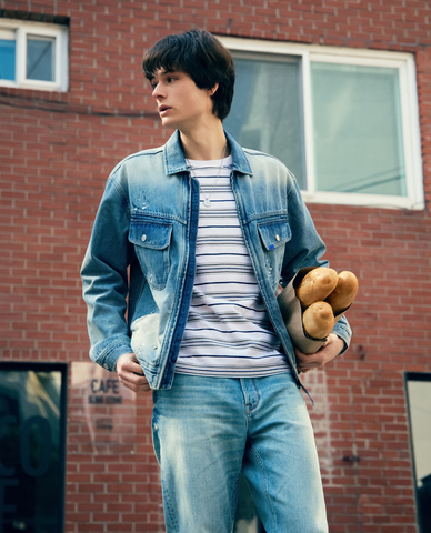  LEE - Áo khoác denim nam tay dài Indigo Comfort 