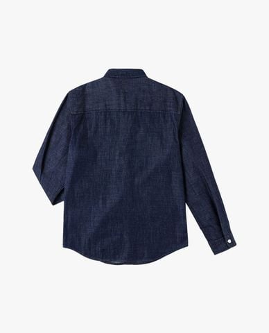  LEE - Áo sơ mi denim nam tay dài phối túi thêu logo 