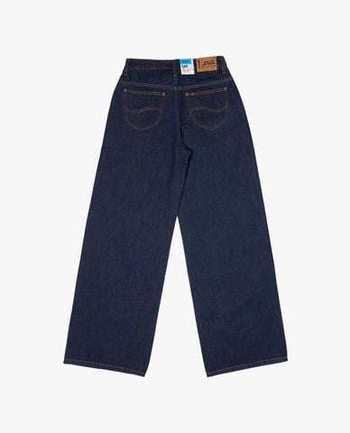 LEE - Quần jeans nữ ống rộng wash bạc 