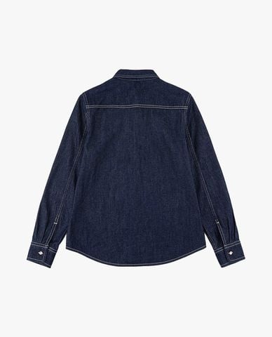  LEE - Áo sơ mi denim nữ tay dài thêu logo Modern 