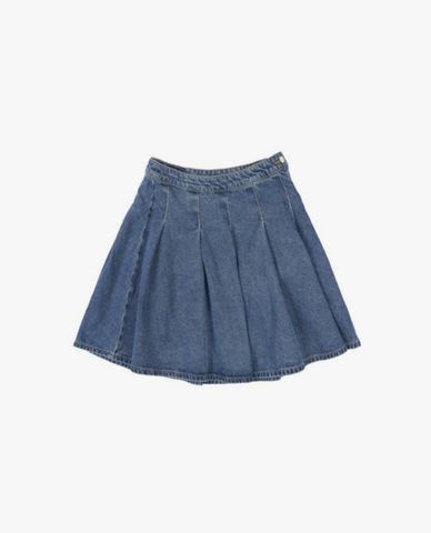  LEE - Chân váy denim mini xếp li Modern 