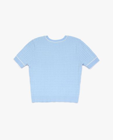  LEE - Áo sweater nữ cổ tròn tay ngắn Modern Seasonal 