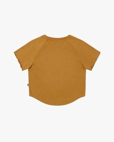  LEE - Áo croptop nữ cổ tròn tay ngắn Modern Seasonal 