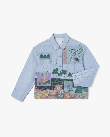  LEE - Áo khoác denim nữ Ruohan Wang Relax 