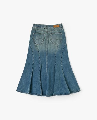  LEE - Chân váy denim midi đuôi cá Modern Skirt 