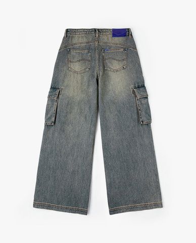  LEE - Quần jeans nữ ống rộng túi hộp Indigo 