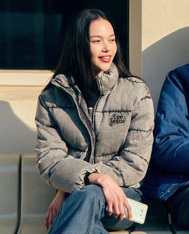  LEE - Áo khoác phao nữ cổ cao tay dài 