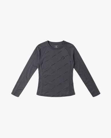  LEE - Áo thun nữ cổ tròn tay dài Indigo Seasonal 