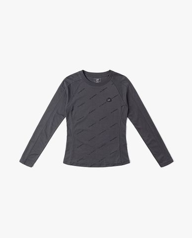  LEE - Áo thun nữ cổ tròn tay dài Indigo Seasonal 