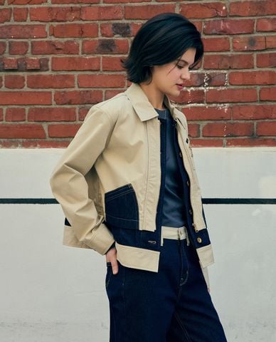  LEE - Áo khoác croptop nữ tay dài Modern Seasonal 