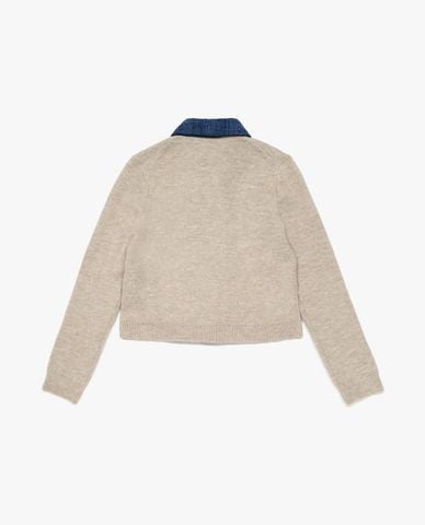  LEE - Áo khoác cardigan nữ tay dài Indigo 