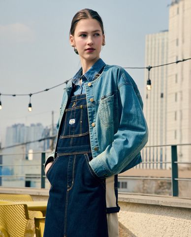 LEE - Áo khoác denim nữ tay dài Modern Seasonal 