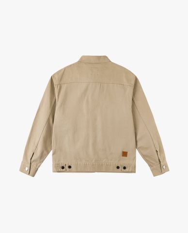  LEE - Áo khoác denim nam cổ bẻ tay dài phối khóa zip 