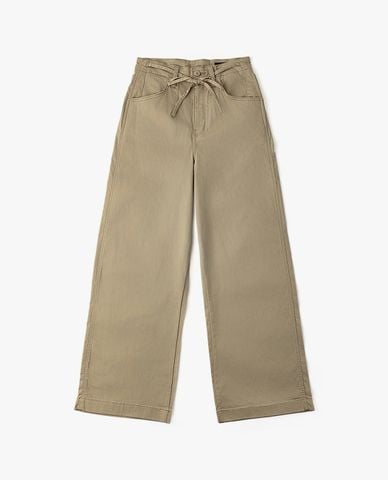  LEE - Quần nữ ống rộng phối dây thắt 