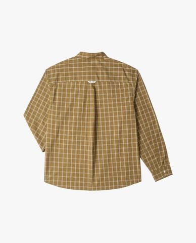  LEE - Áo sơ mi nam cổ bẻ tay dài kẻ caro 