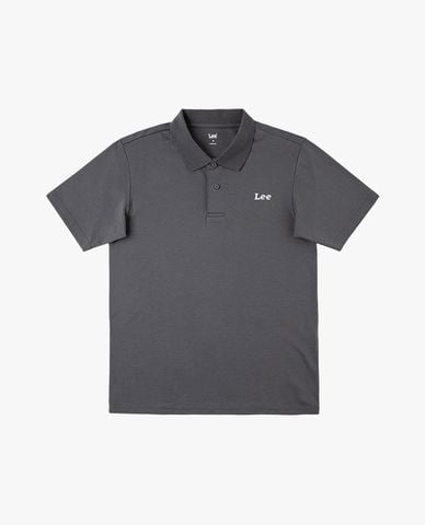  LEE - Áo polo nam cổ bẻ tay ngắn thêu logo 