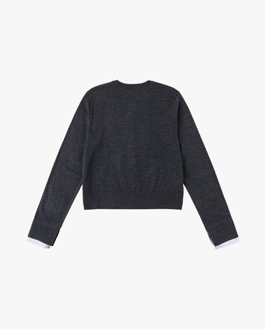  LEE - Áo khoác cardigan nữ cổ tròn tay dài Seasonal 