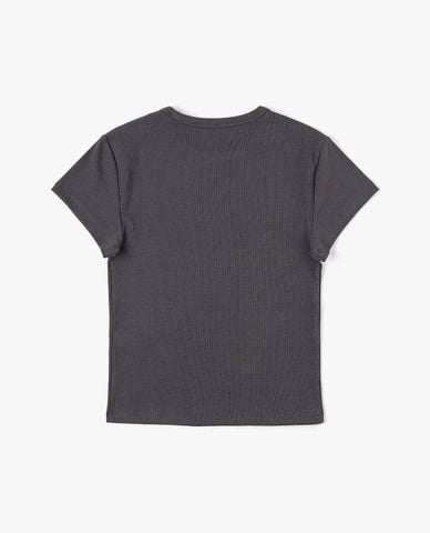  LEE - Áo thun nữ cổ tròn tay ngắn phom ôm 