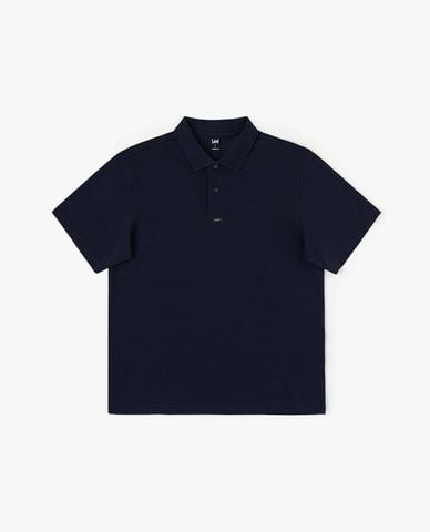  LEE - Áo polo nam cổ bẻ tay ngắn thêu logo 