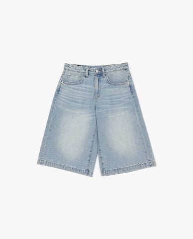  LEE - Quần short jeans nữ wash bạc 