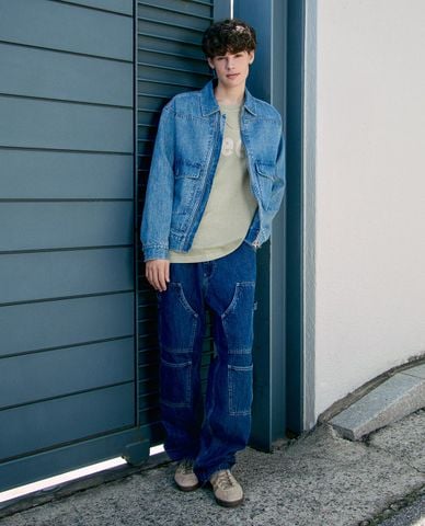  LEE - Quần jeans nam ống rộng Rider 