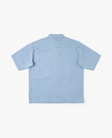  LEE - Áo sơ mi denim nam tay ngắn phối túi 