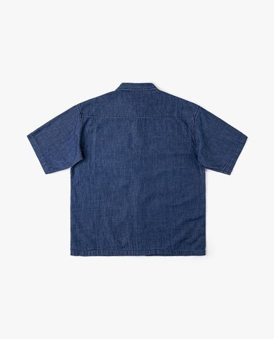  LEE - Áo sơ mi denim nam tay ngắn phối túi 