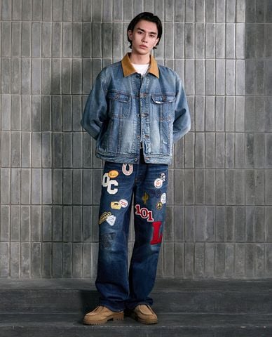  LEE - Quần jeans nam ống rộng 101+ 