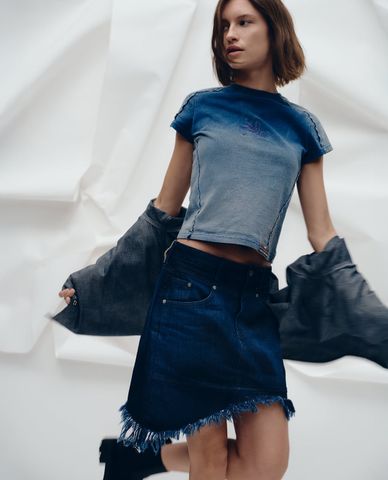  LEE - Chân váy denim mini Lee x Feng Chen Wang 