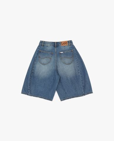  LEE - Quần short jeans nữ wash bạc 