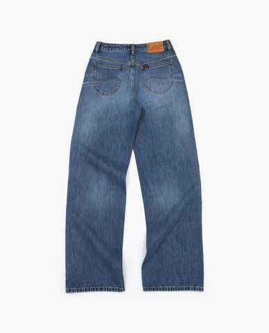  LEE - Quần jeans nữ ống rộng wash bạc 