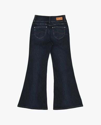  LEE - Quần jeans nữ ống loe khuy đôi Seasonal 