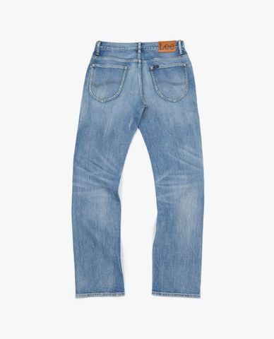  LEE - Quần jeans nam ống đứng wash bạc 