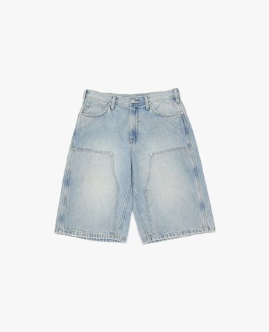  LEE - Quần short jeans nam ống rộng wash bạc 