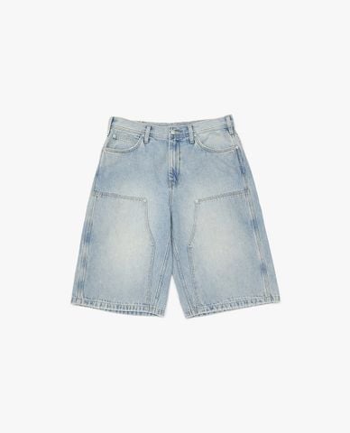  LEE - Quần short jeans nam ống rộng wash bạc 