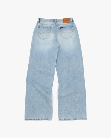  LEE - Quần jeans nữ ống rộng mài rách cá tính 