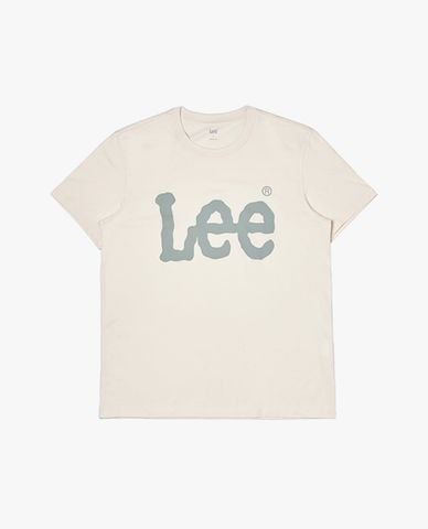  LEE - Áo thun nam cổ tròn tay ngắn phối logo 