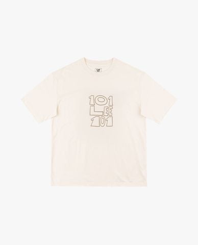 LEE - Áo thun nam cổ tròn tay ngắn in logo 101+ 