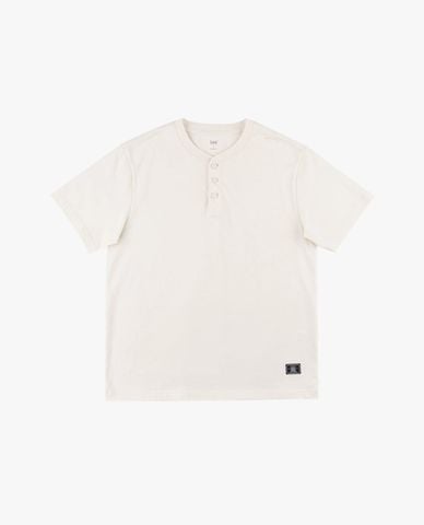  LEE - Áo thun nam cổ henley tay ngắn tối giản 