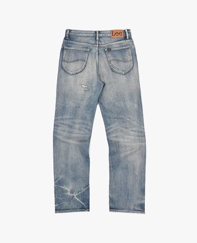  LEE - Quần jeans nam ống đứng rách gối 