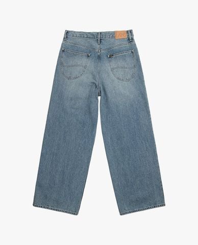 LEE - Quần jeans nam ống rộng wash bạc 