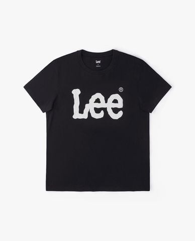  LEE - Áo thun nam cổ tròn tay ngắn phối logo 