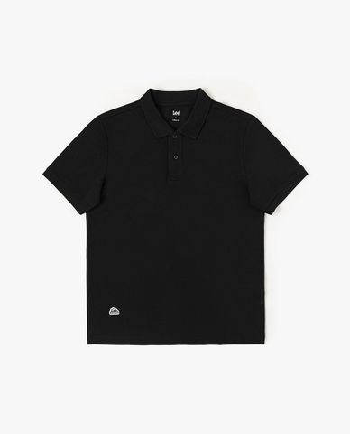  LEE - Áo polo nam cổ bẻ tay ngắn phối logo 