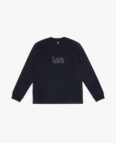  LEE - Áo thun nam cổ tròn tay dài in logo 