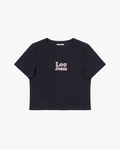  LEE - Áo croptop nữ cổ tròn tay ngắn Modern Regular 