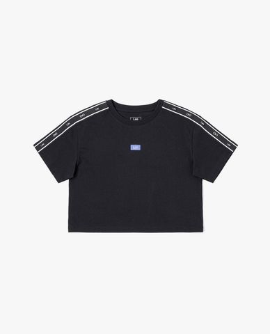  LEE - Áo croptop nữ cổ tròn tay ngắn Indigo Seasonal 