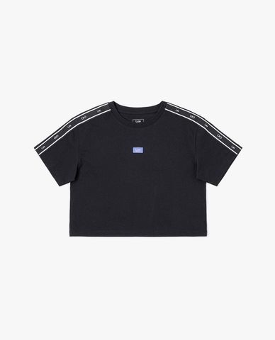  LEE - Áo croptop nữ cổ tròn tay ngắn Indigo Seasonal 
