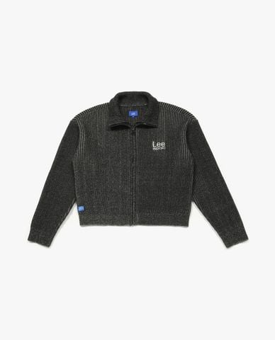  LEE - Áo khoác cardigan nữ phom croptop Indigo 
